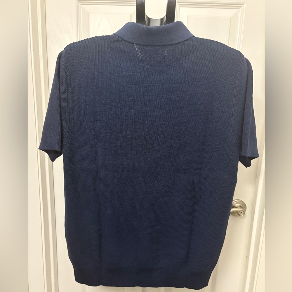 DKNY Deep Blue Men's Polo Shirt - Picture 6 of 11